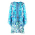Inoa Catalina Azuro 12002 Blue Silk Layered Dress Catalina Azuro 12002 Layered Dress